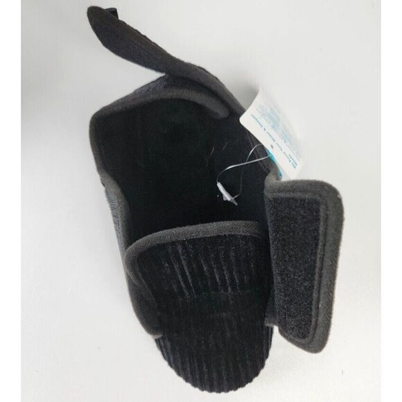 Women’s Corduroy Diabetic Slippers Adjustable Hook & Loop Wide Fit Swollen - Picture 6 of 14